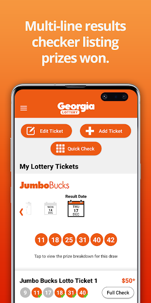 Georgia Lottery Results Screenshot 2