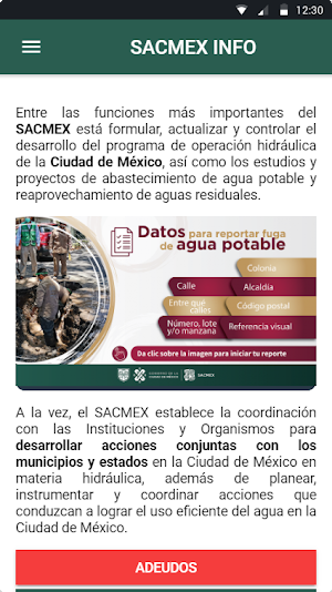 Aguas Sacmex | Info Screenshot 0