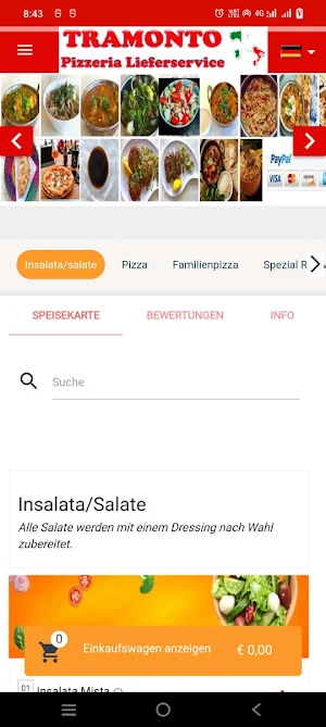 Tramonto Pizzeria Screenshot 1