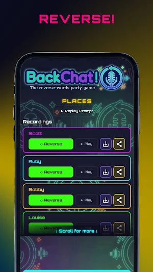 ​BackChat! Reverse Words Game Screenshot 2