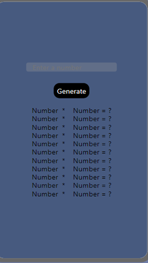 Multiplication Tables by Vanya Screenshot 1