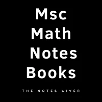Msc Math Notes