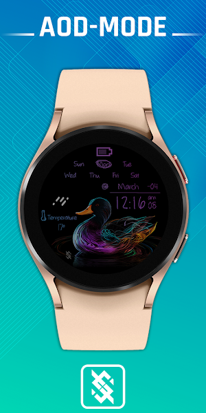 BFF52 - Neon Art Swan colorful Screenshot 1