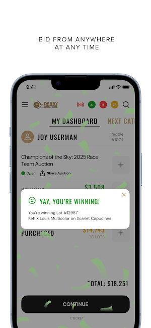 Derby Auction Screenshot 1