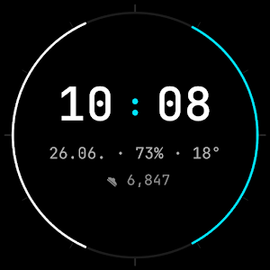 Minimal Mono Watch Face Screenshot 1