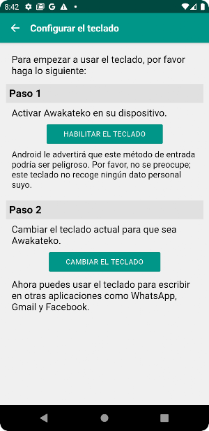 Teclado Awakateko Screenshot 1