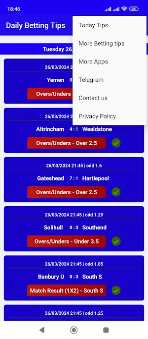 Daily Betting Tips Screenshot 3
