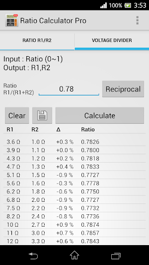 Ratio Calculator Pro Screenshot 2