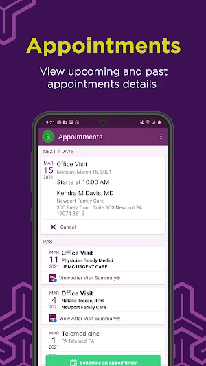 UPMC Central Pa Portal Screenshot 2