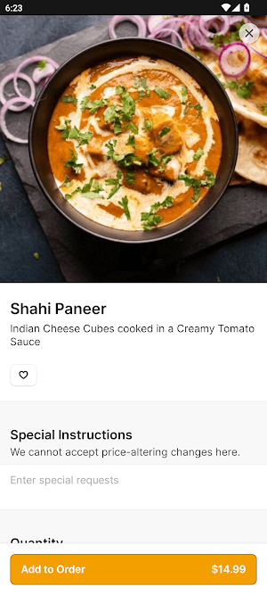 Zaika Indian Restaurant Screenshot 2