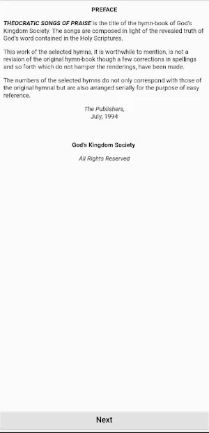 TSP GKS HYMN Screenshot 1