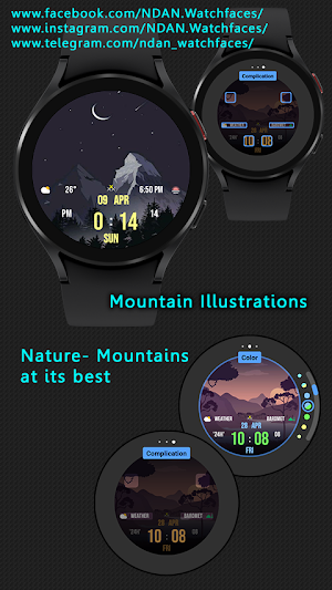 Nature Mountain illustrations Screenshot 1