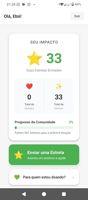 Istelar - Apoie uma ONG Screenshot 0