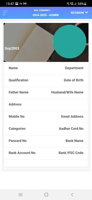 B.N. CONVENT TEACHER APP Screenshot 2