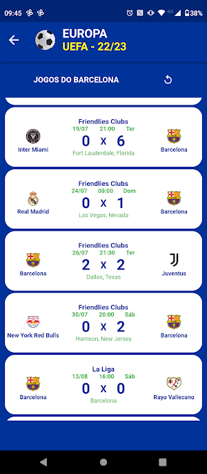 Futebol Europeu Screenshot 2