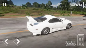 Driving Toyota Supra Car Game Screenshot 2