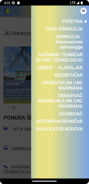 JU SC "NEDŽAD IBRIŠIMOVIĆ" IL Screenshot 0