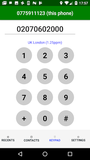 dmDialler Screenshot 0