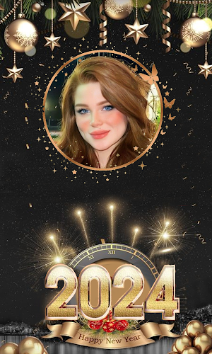 Happy New Year Photo Frame Screenshot 0