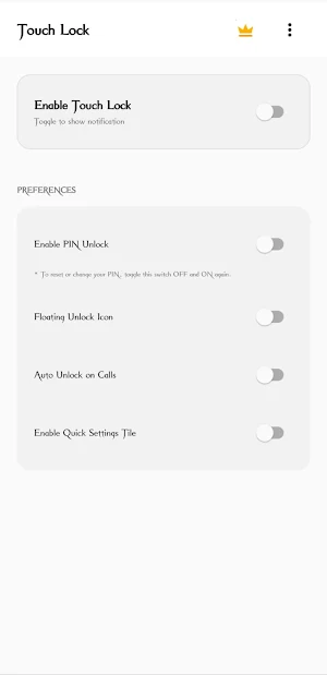 Screen Touch Locker Screenshot 0
