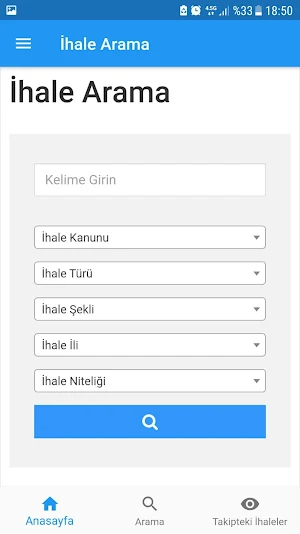 İhale İlanları - Kamu ihale ilanları arama servisi Screenshot 0