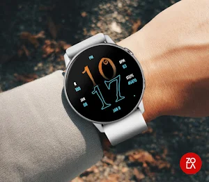 Secret Orange Blue Watch Face Screenshot 2