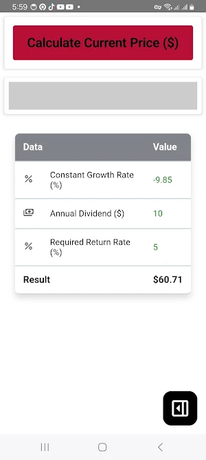 Const Growth Rate Calculator Screenshot 3
