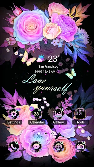 Pastel Flower Love - Wallpaper Screenshot 0