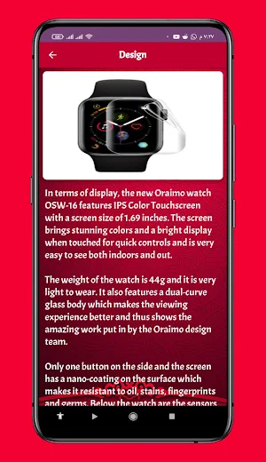 Oraimo OSW 16 Smartwatch Guide Screenshot 2