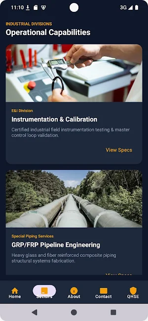 CSI Contracting Screenshot 2