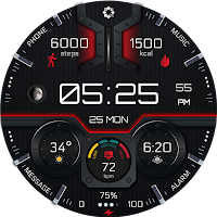 A400 Tech Watch Face Wear OS
