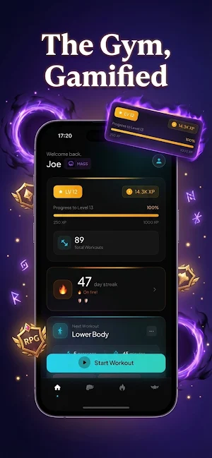 GymLevels: Ranked Gym Workouts Screenshot 0