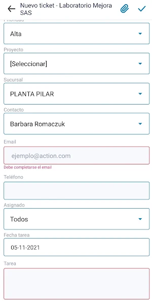 Action Service Screenshot 2
