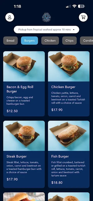 Tropical Seafood And Takeaway Screenshot 0