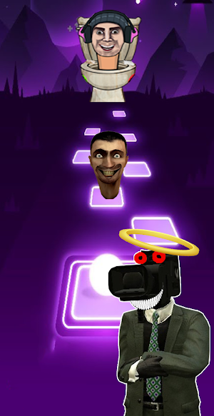 Tiles Hop: Skibidi Vs tv man Screenshot 1