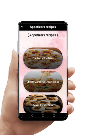 Appetizers recipes Screenshot 0