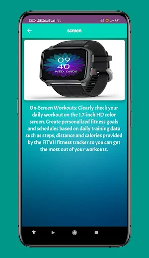 Fitvii Smart Watch Guide Screenshot 3