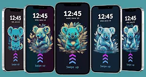 Blue Koala Wallpaper Screenshot 0