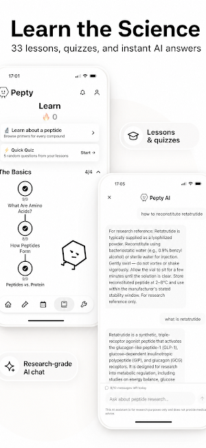 Pepty: GLP-1 & Peptide Tracker Screenshot 2