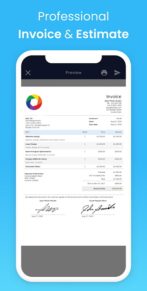 Free Invoice Maker App Screenshot 2