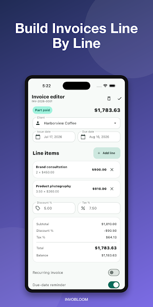 InvoBloom — Easy Invoices Screenshot 2