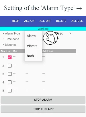 Delivery Alarm  - rings alarm  Screenshot 1