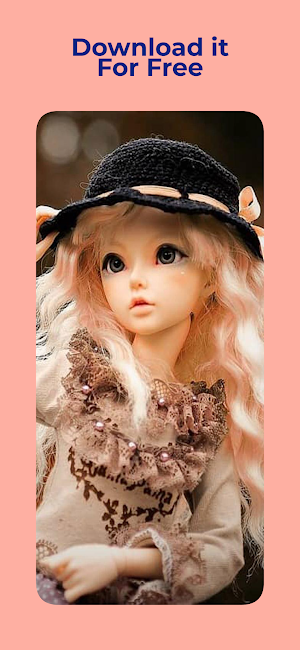 Cute Doll Pic Wallpaper HD Screenshot 3