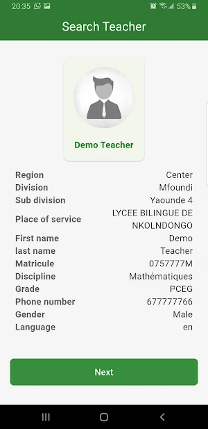 Suivi Pédagogique Screenshot 2