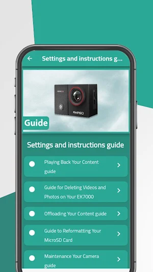 Akaso Camera EK7000 Pro Guide Screenshot 1
