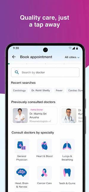 Caritas Health Screenshot 2