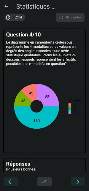 QCM Probabilité-Statistique Screenshot 1