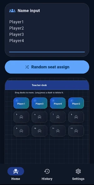 Random Seat Generator Screenshot 2