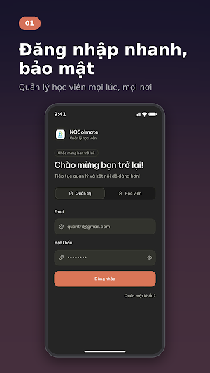 NQSoulmate - Quản lý học viên Screenshot 0