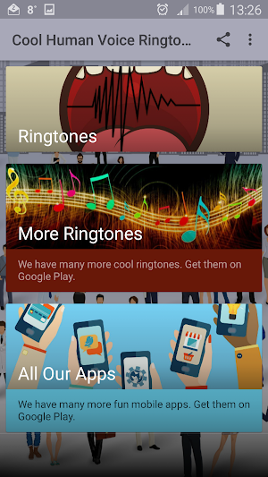 Cool Human Voice Ringtones Screenshot 0